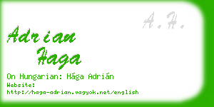 adrian haga business card